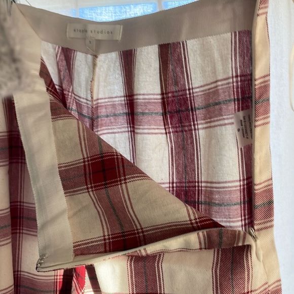 Plaid Cropped Wide Leg Pants - Picture 6 of 7